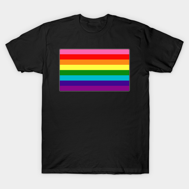 Original Gilbert Baker Lgbtq Rainbow Pride Flag Gilbert Baker Flag T Shirt Teepublic